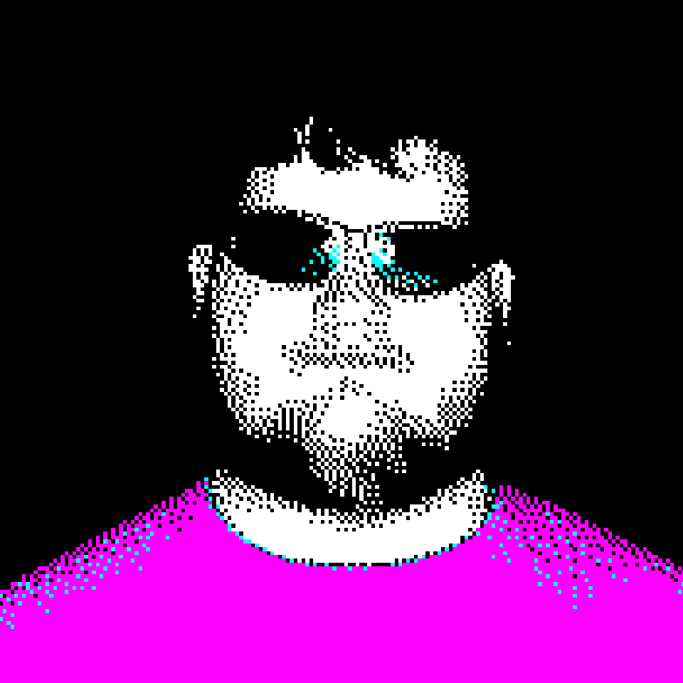 A picture of me in CGA graphics style.